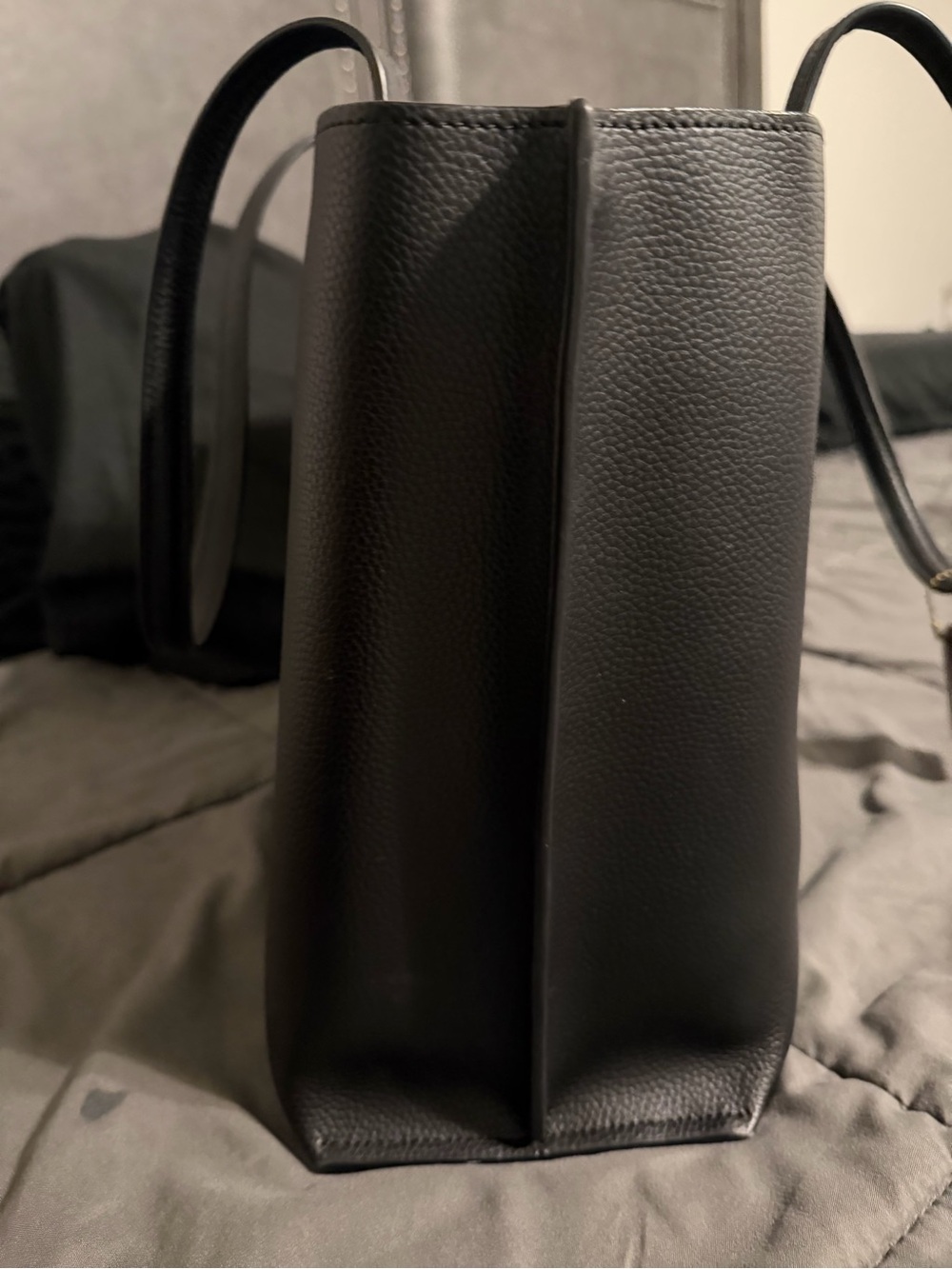 Coach Willow Black Leather Tote with Gold Hardware - Picture 7 of 7